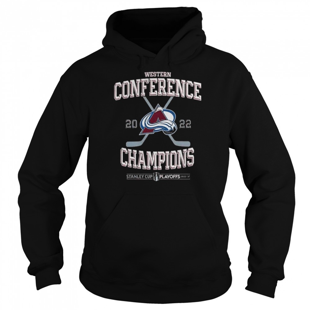 Western conference 2022 colorado avalanche champions stanley cup playoff shirt