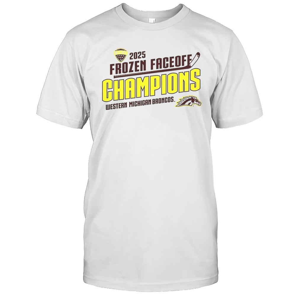 western-michigan-broncos-2025-frozen-faceoff-champions-shirt-71idmilf Western Michigan Broncos 2025 Frozen Faceoff Champions Shirt