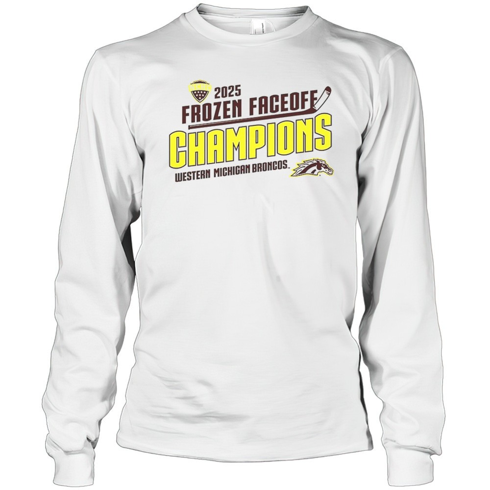 western-michigan-broncos-2025-frozen-faceoff-champions-shirt-71idmilf Western Michigan Broncos 2025 Frozen Faceoff Champions Shirt