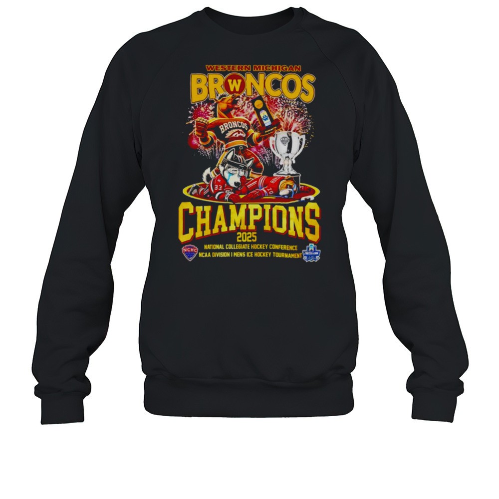 Western Michigan Broncos Champions 2025 Mascot Shirt