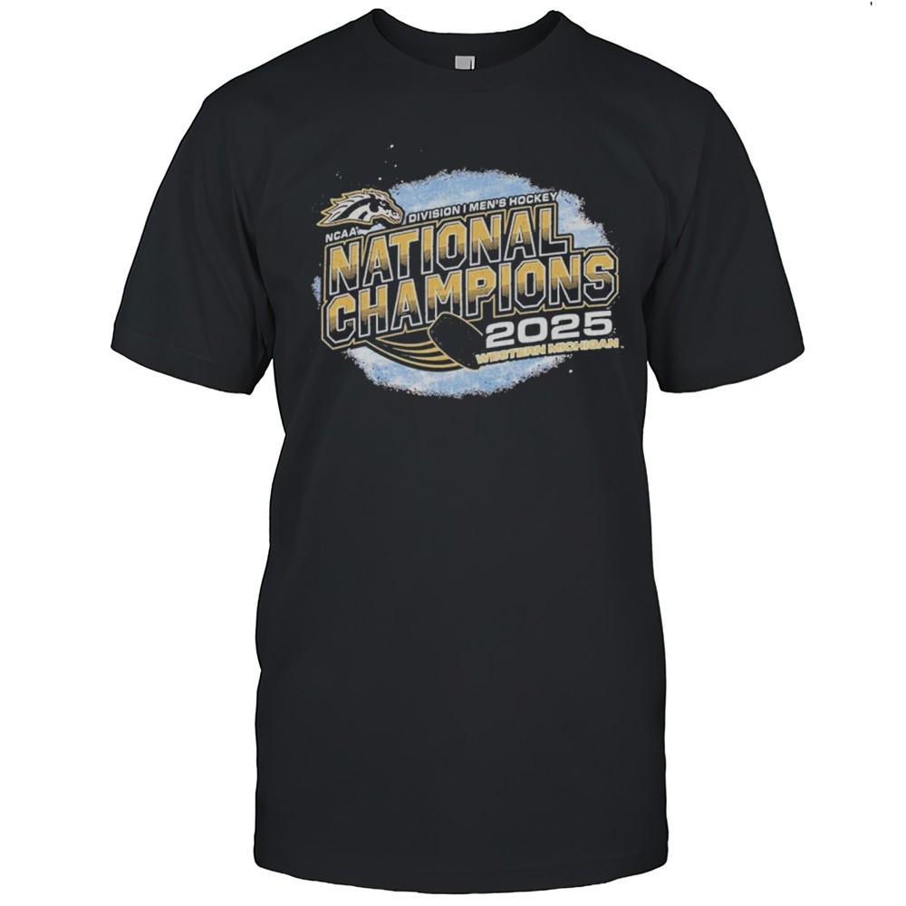 western-michigan-broncos-ncaa-tournament-division-i-mens-hockey-frozen-four-nati-lycwdlu4 Western Michigan Broncos NCAA Tournament Division I Mens Hockey Frozen Four National Champions 2025 T-shirt