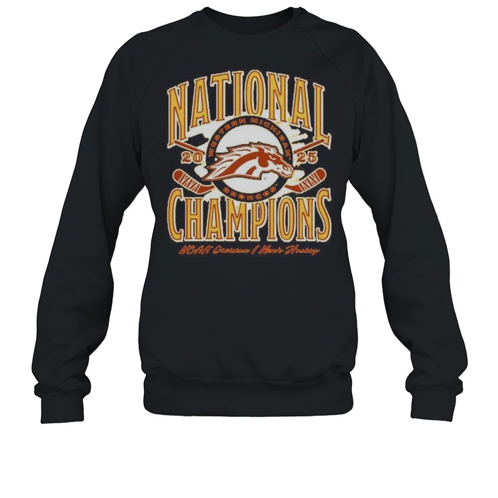 Western Michigan Mens Hockey 2025 National Champions NCAA Division I Mens Hockey Shirt