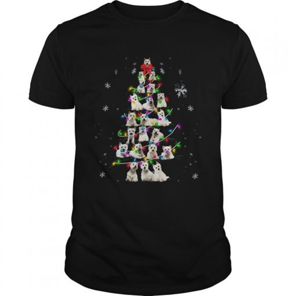 westie-christmas-tree-tshirt-zvt7321w Westie Christmas Tree TShirt