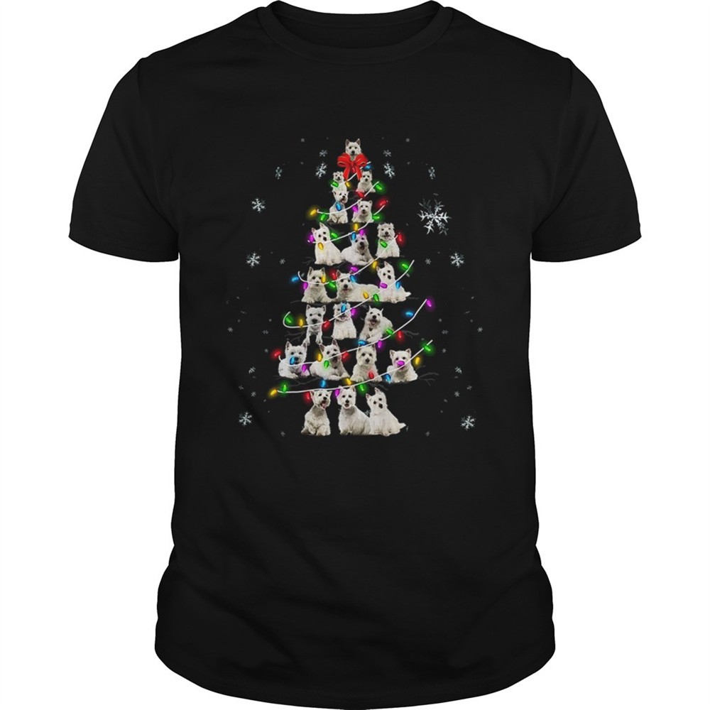 westie-christmas-tree-tshirt-zvt7321w Westie Christmas Tree TShirt