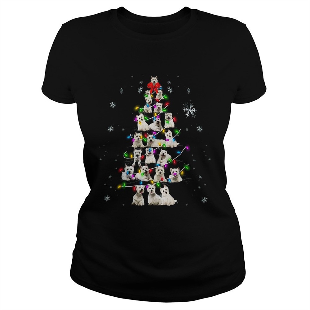 westie-christmas-tree-tshirt-zvt7321w Westie Christmas Tree TShirt