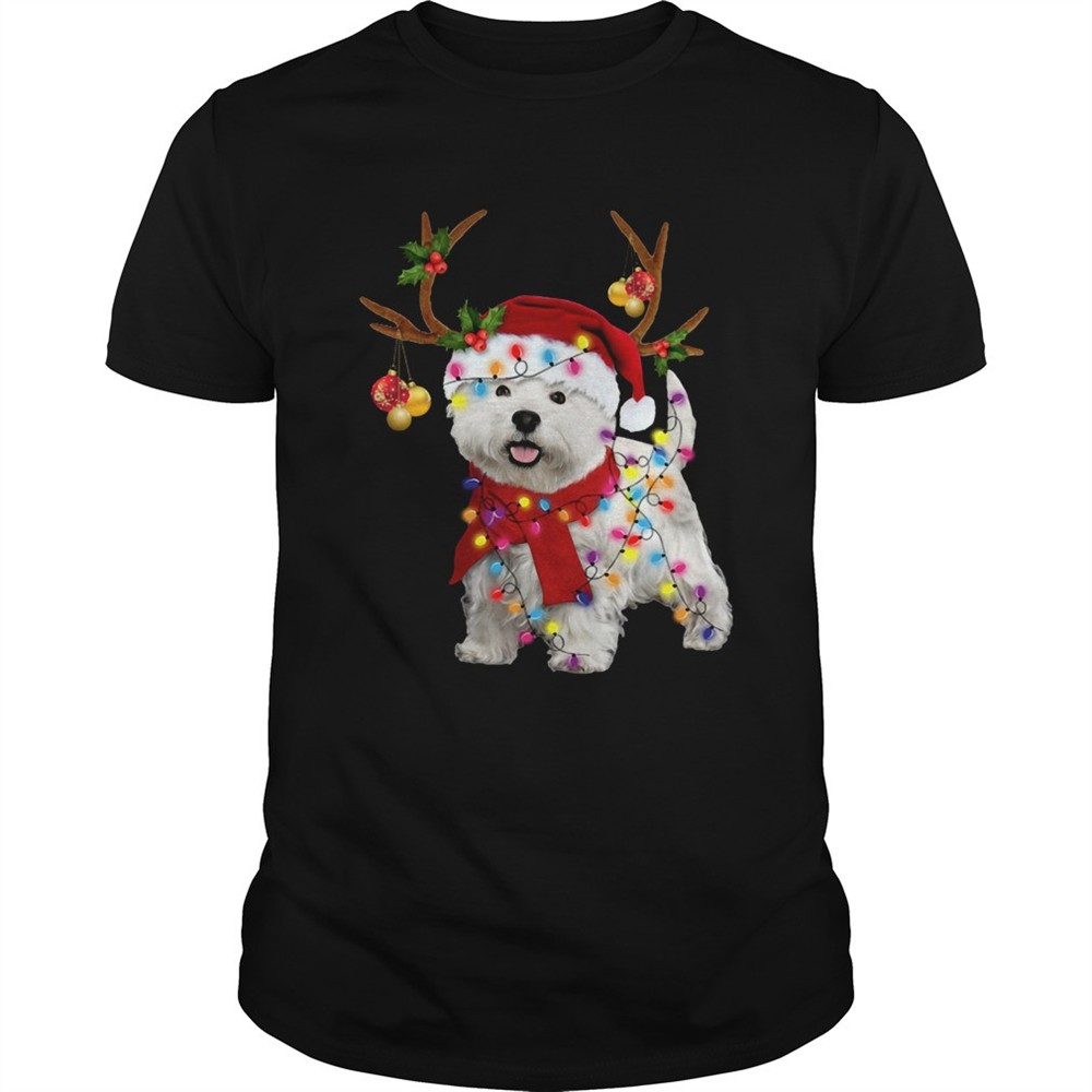 westie-dog-gorgeous-reindeer-light-christmas-shirt-uvcvyccu Westie Dog Gorgeous Reindeer Light Christmas shirt