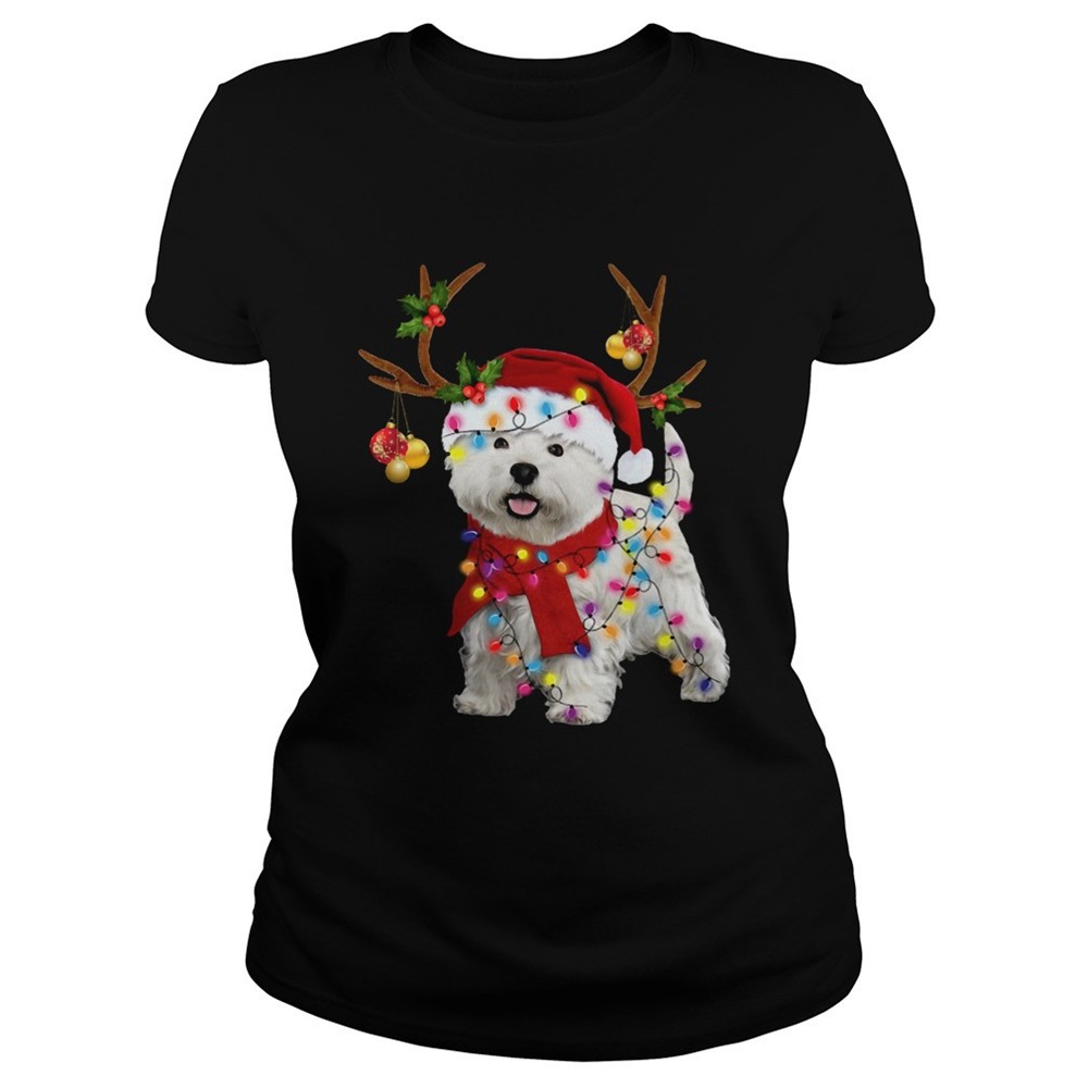 westie-dog-gorgeous-reindeer-light-christmas-shirt-uvcvyccu Westie Dog Gorgeous Reindeer Light Christmas shirt