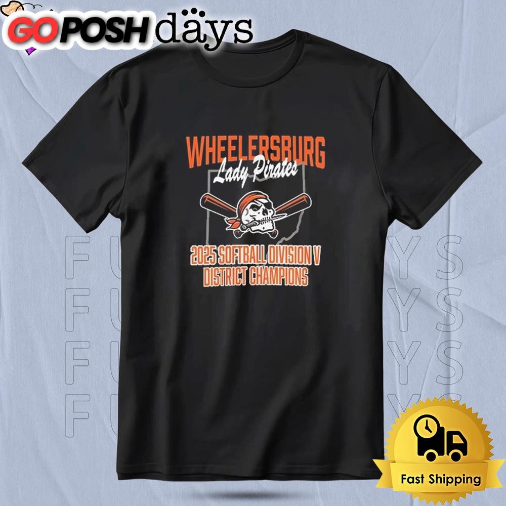 Wheelersburg Softball 2025 Division V District Champions T Shirt