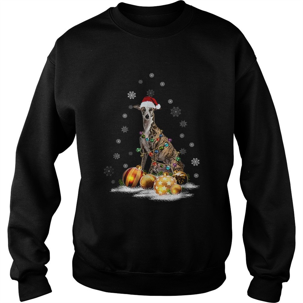 Whippet Christmas Dog Light shirt