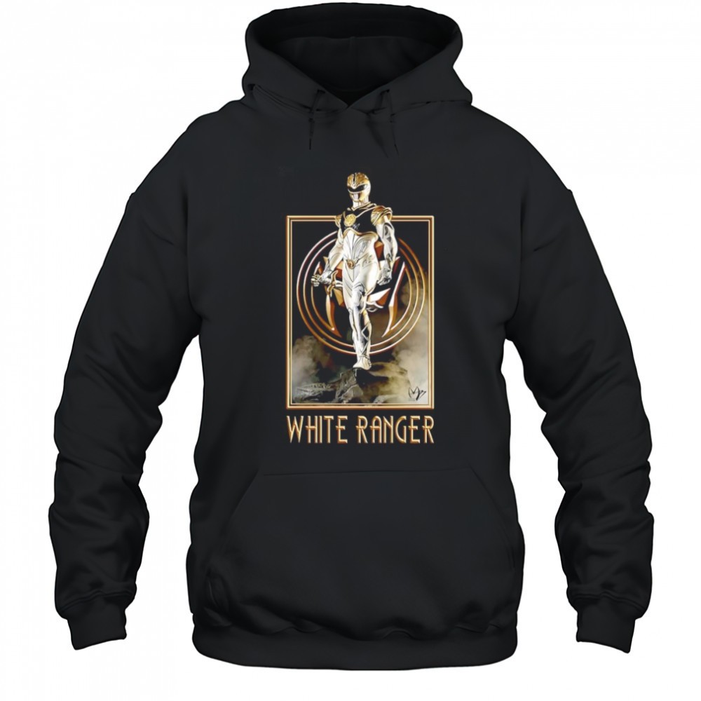 White Ranger Power Rangers shirt