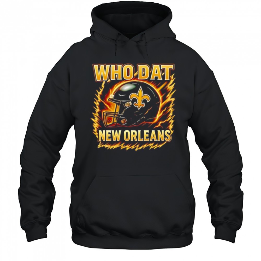 Who Dat New Orleans helmet shirt