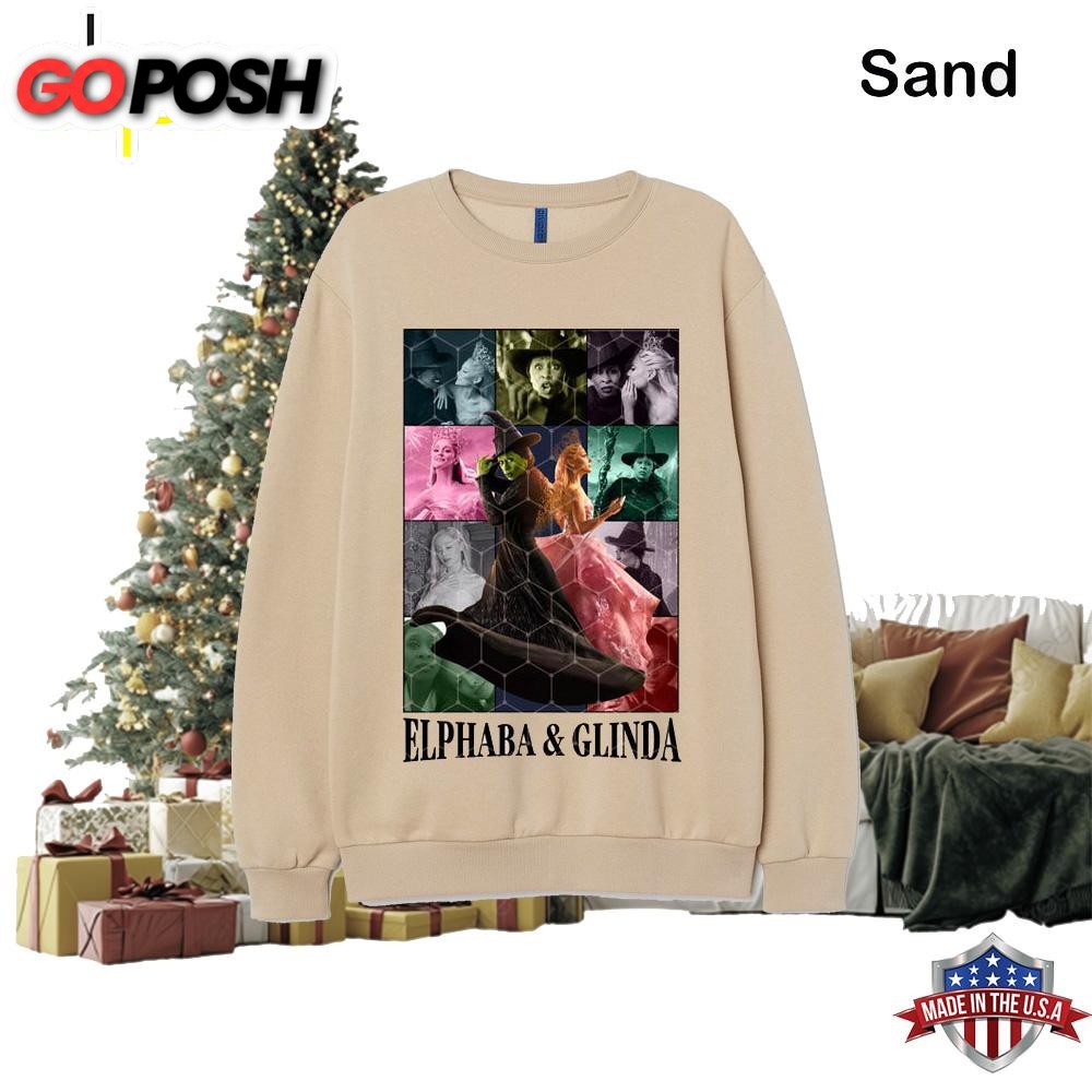 Wicked 2024 Changed For Good Elphaba And Glinda Sweatshirt