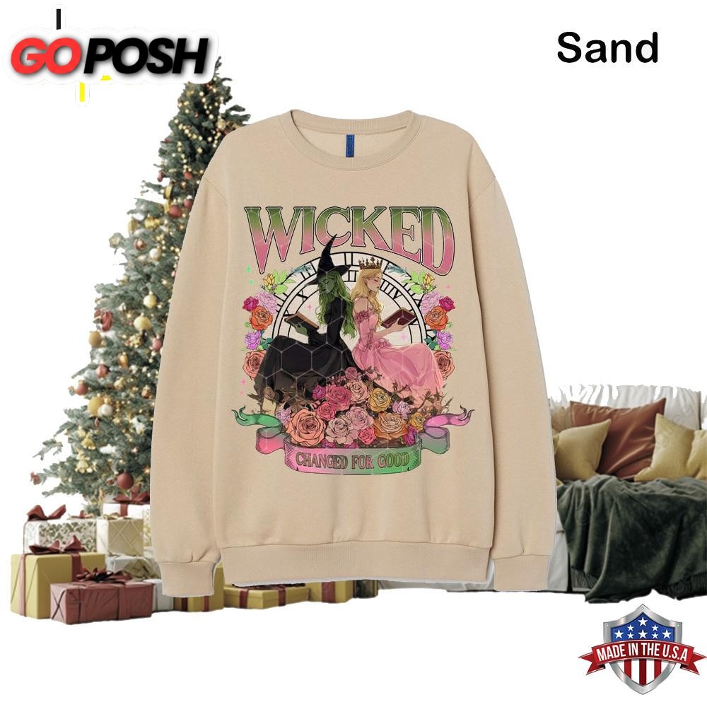 Wicked Changed For Good Elphaba And Glinda Sweatshirt