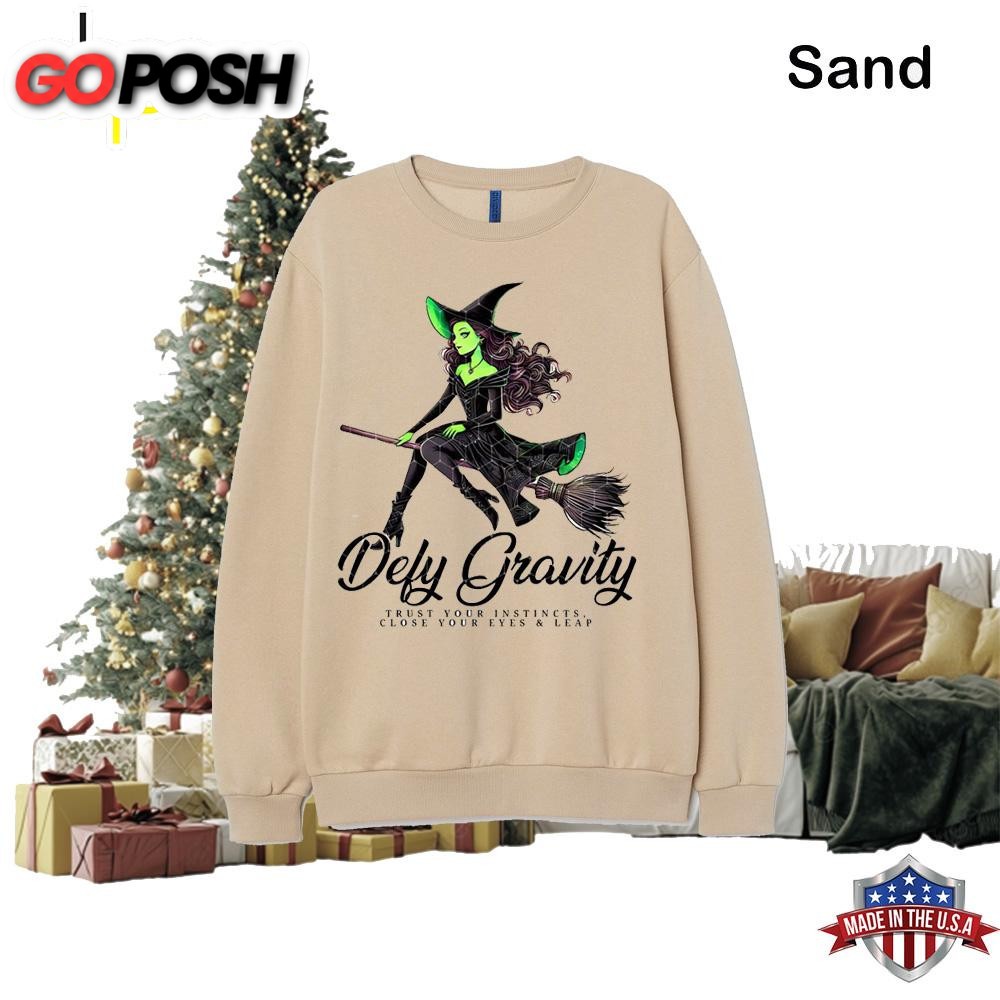 Wicked Defying Gravity Sweatshirt Wicked Movie Shirt
