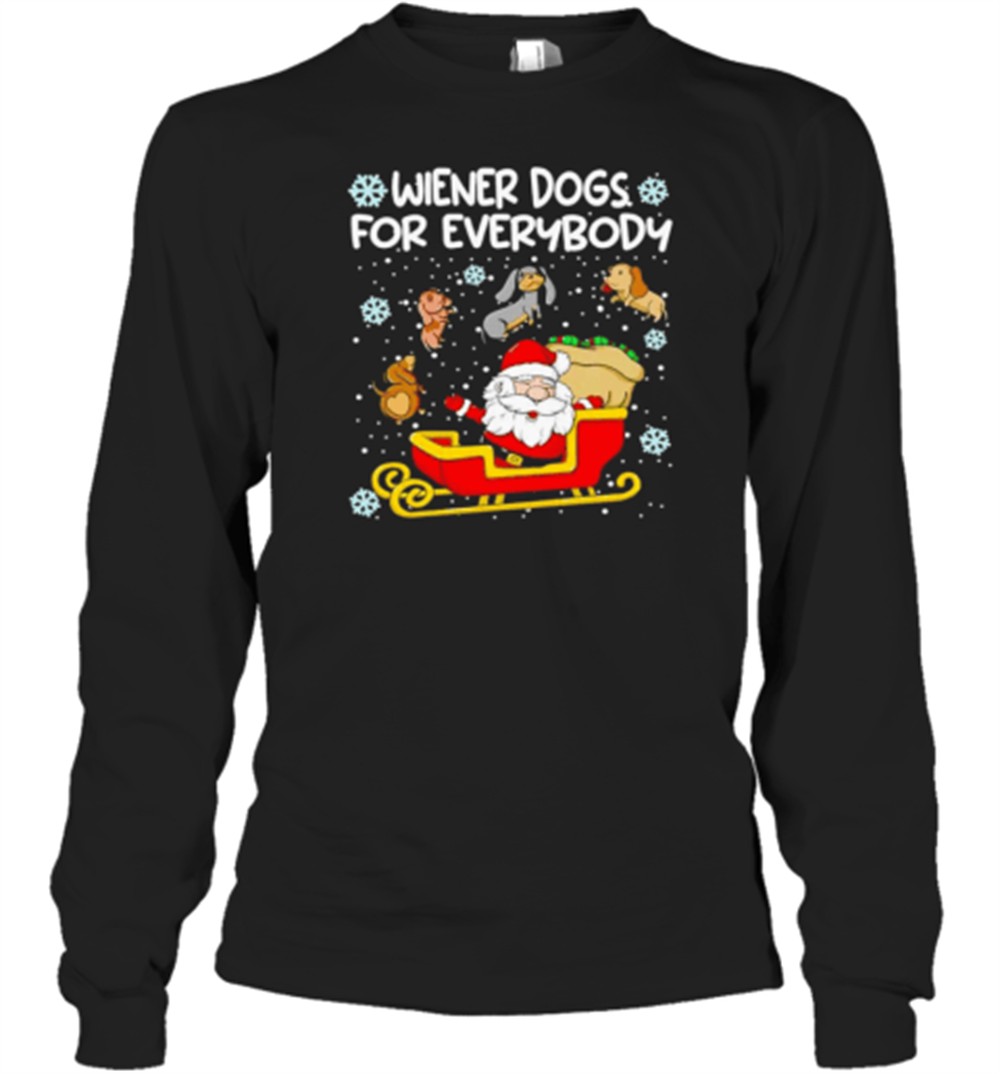 wiener-dogs-for-everybody-santa-funny-christmas-dachshund-t-shirt-nhl47lxv Wiener Dogs For Everybody Santa Funny Christmas Dachshund T-Shirt