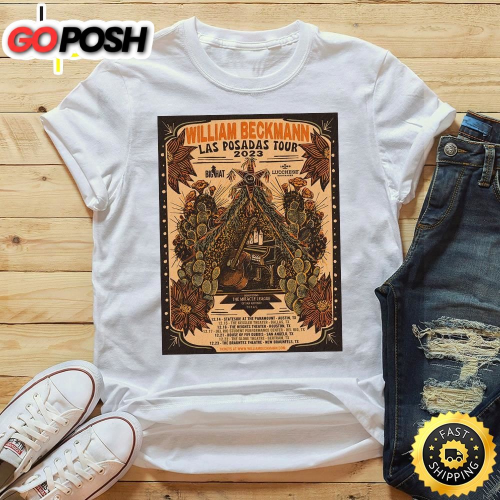 William Beckmann Live 2025 Las Posadas Tour Shirt