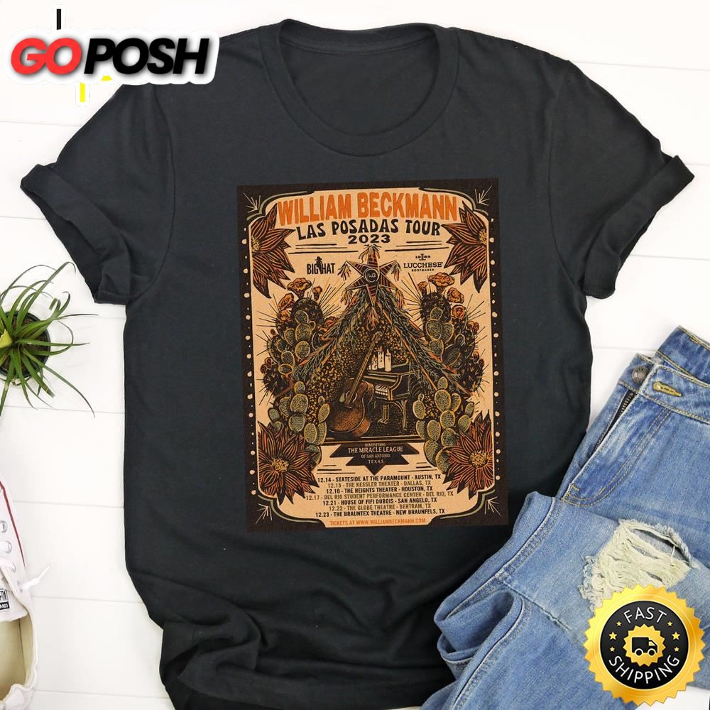 William Beckmann Live 2025 Las Posadas Tour Tshirt