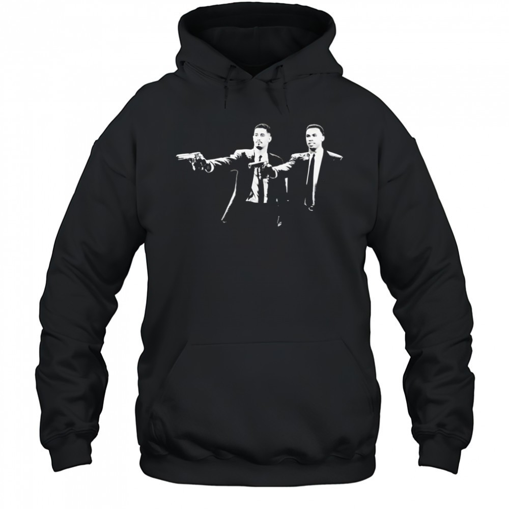 William Saliba and Gabriel Magalhães Pulp Fiction movie vintage shirt