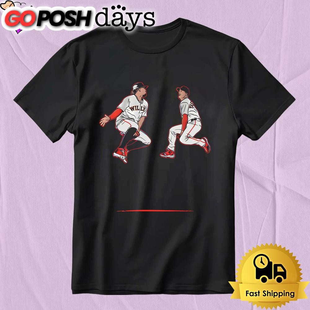 Willy Adames Mike Yastrzemski Mad Hops Baseball T-Shirt