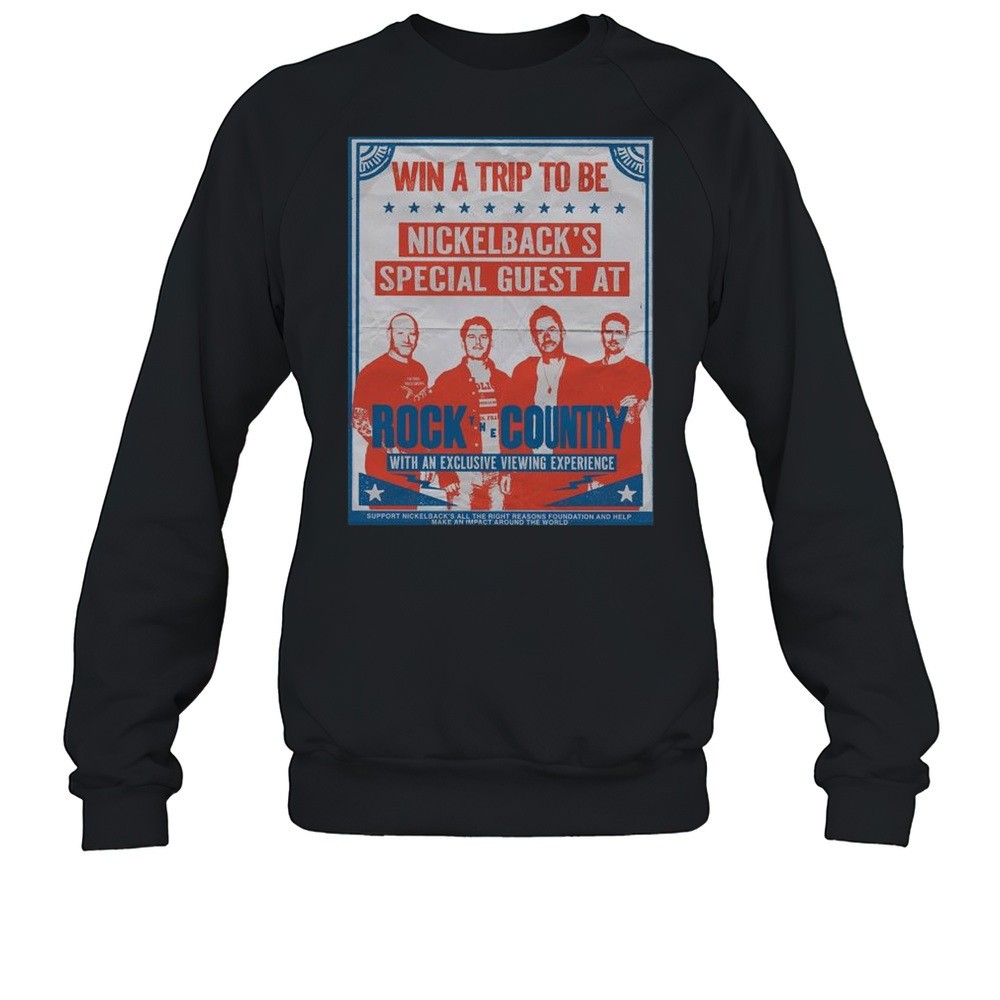 Win A Trip To Be Nickelbacks Special Guest At Rock The Country With An Exclusive Viewing Experience 2025 T-shirt