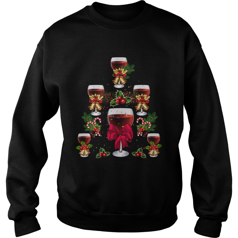 Wine Christmas Tree shirt