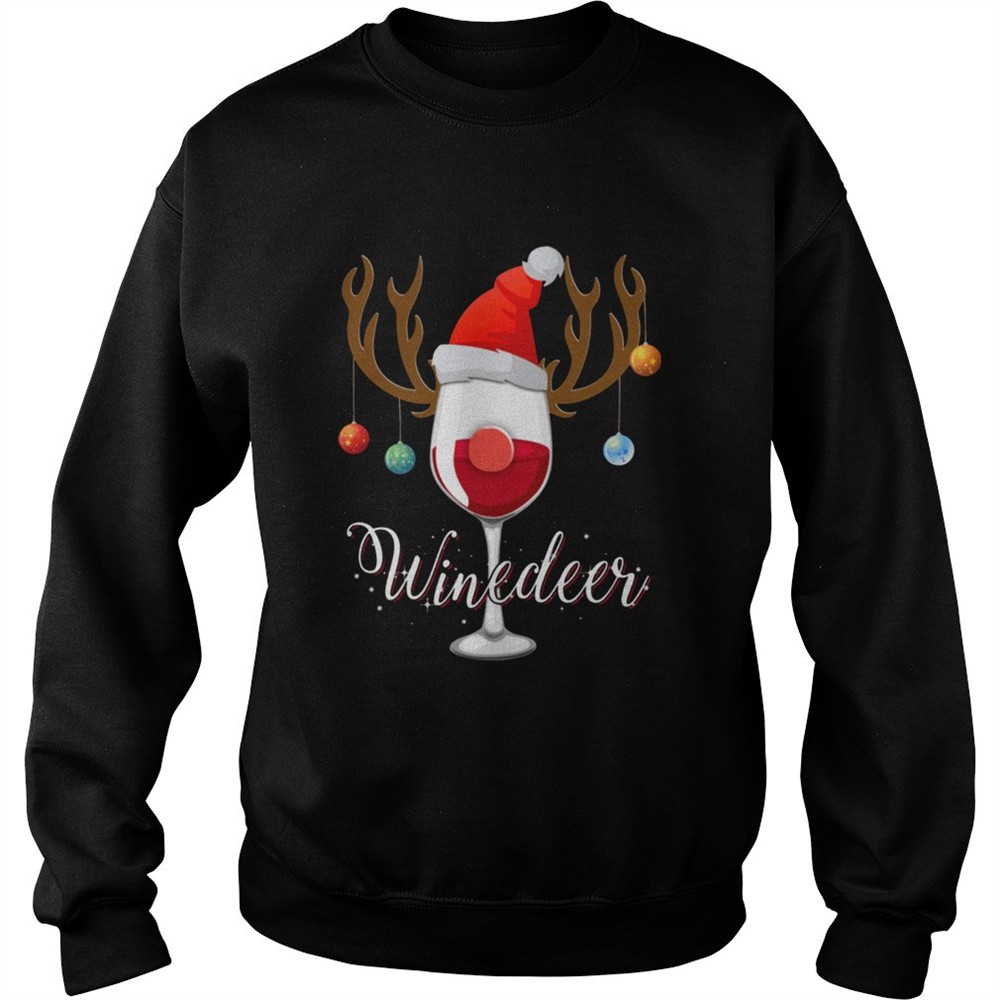 Winedeer Christmas Red Wine Reindeer Xmas shirt