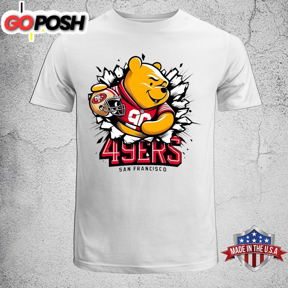 Winnie the Pooh 49ers NFL Unisex T-Shirt