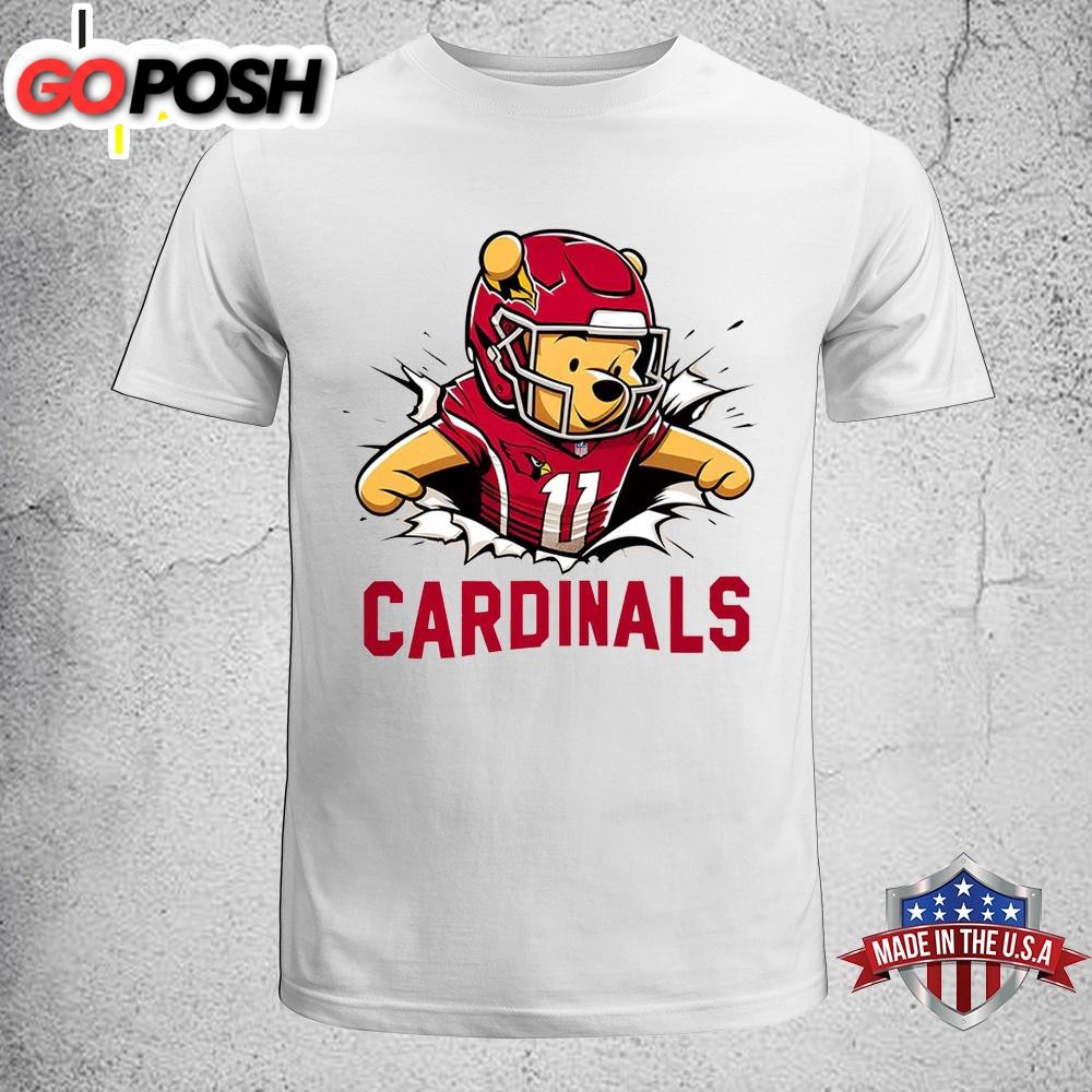 Winnie The Pooh Arizona Cardinals NFL Unisex T-Shirt