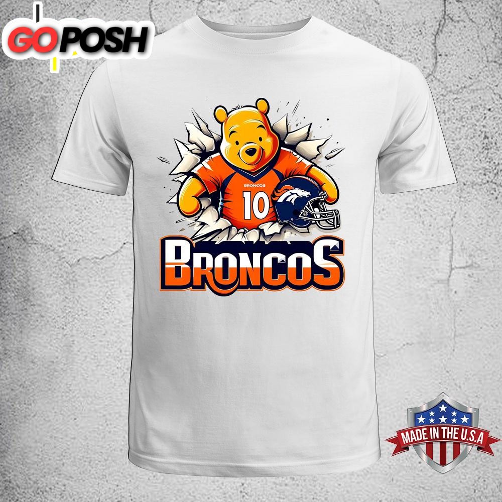 Winnie The Pooh Denver Broncos NFL Unisex T-Shirt