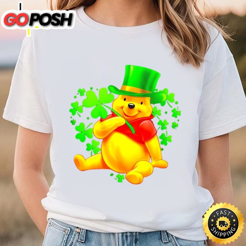 Winnie The Pooh Heart St.patricks Day Leprechaun Shirt