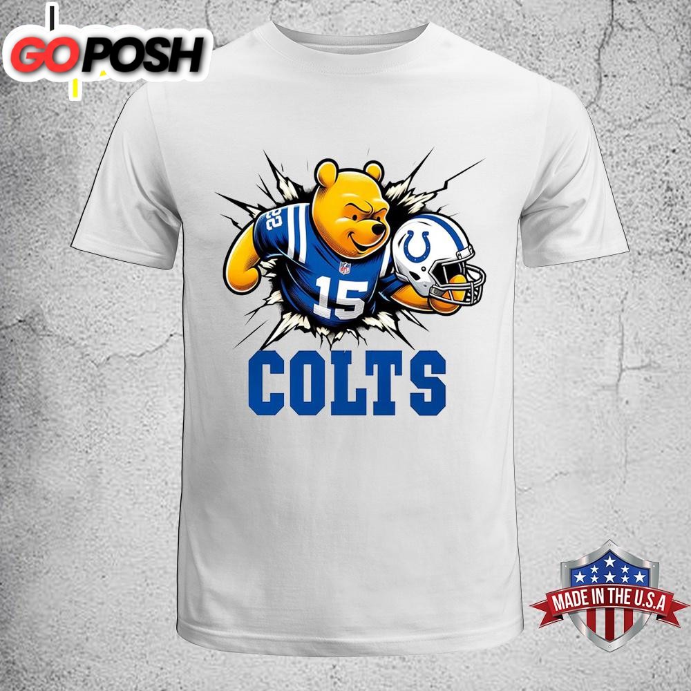 Winnie The Pooh Indianapolis Colts NFL Unisex T-Shirt