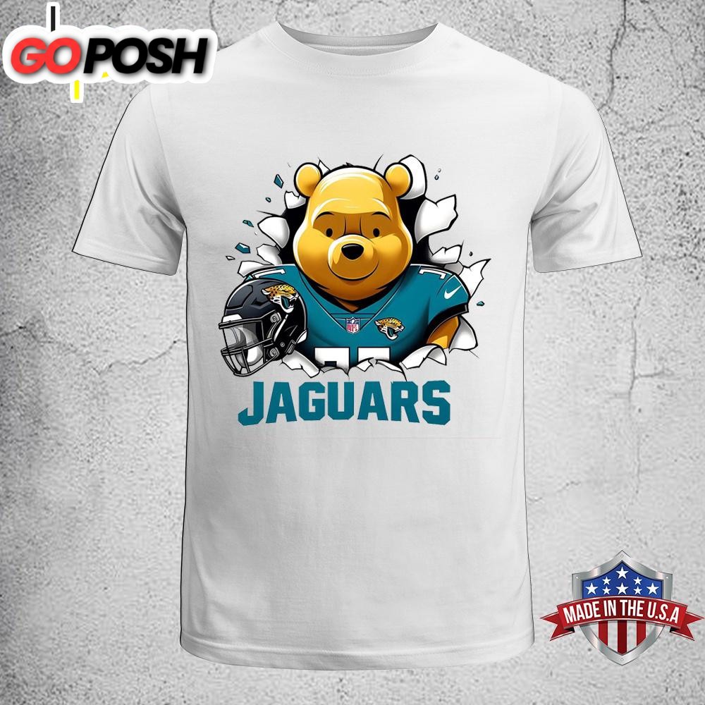 Winnie the Pooh Jacksonville Jaguars NFL Unisex T-Shirt