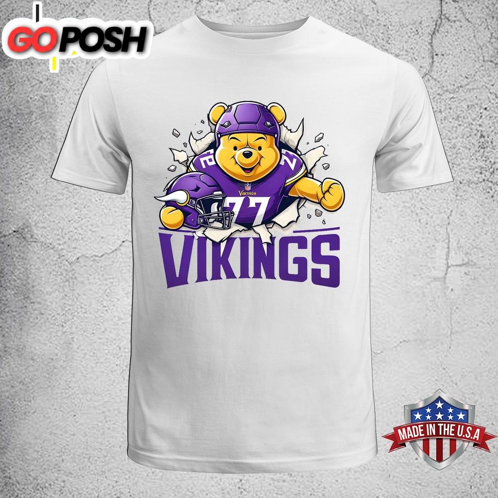 Winnie The Pooh Minnesota Vikings NFL Unisex T-Shirt