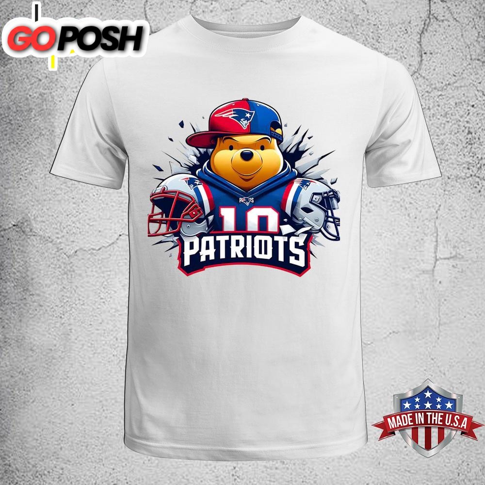 Winnie The Pooh New England Patriots NFL Unisex T-Shirt