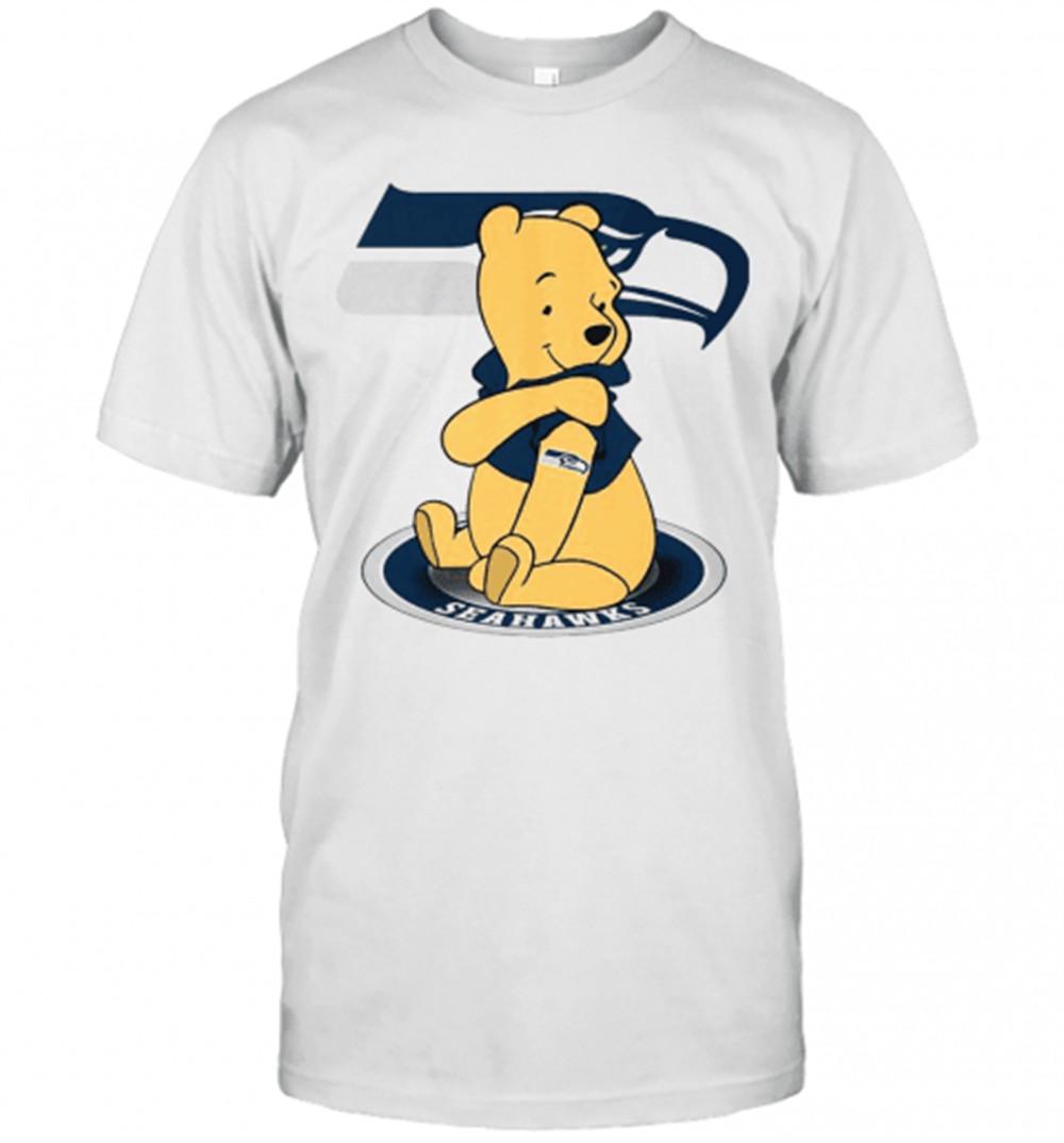 Winnie The Pooh Seattle Seahawks Tattoos T-Shirt