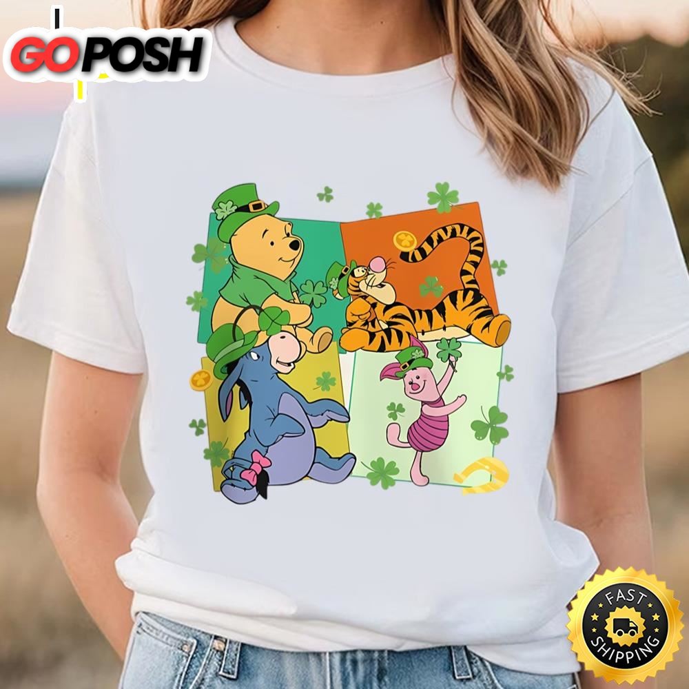Winnie The Pooh St Patricks Day Shirt, Pooh And Friends Patrick…
