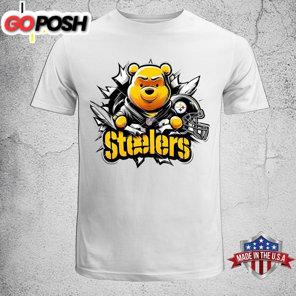 Winnie the Pooh Steelers NFL Unisex T-Shirt