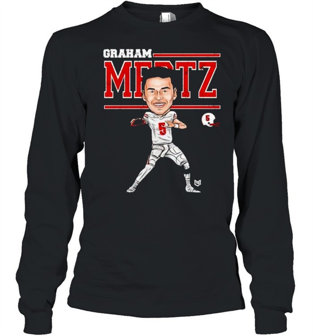 wisconsin-badgers-graham-mertz-5-cartoon-shirt-6aytzsef Wisconsin Badgers Graham Mertz #5 cartoon shirt