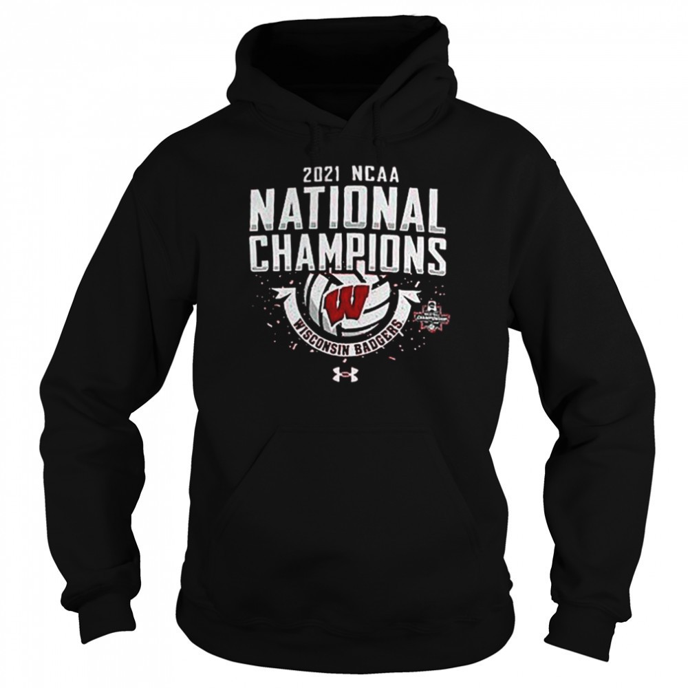 Wisconsin Badgers Under Armour Red 2021 Volleyball National Champions Shirt