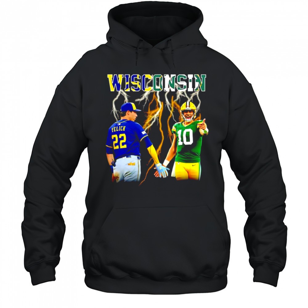 Wisconsin Christian Yelich Milwaukee Brewers & Jordan Love Green Bay Packers shirt