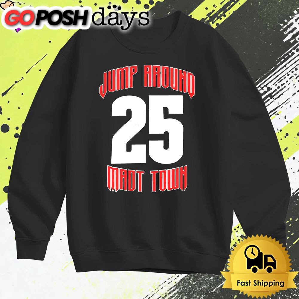 wisconsin-jump-around-mad-town-25-t-shirt-bl108lxx Wisconsin Jump Around Mad Town 25 T Shirt