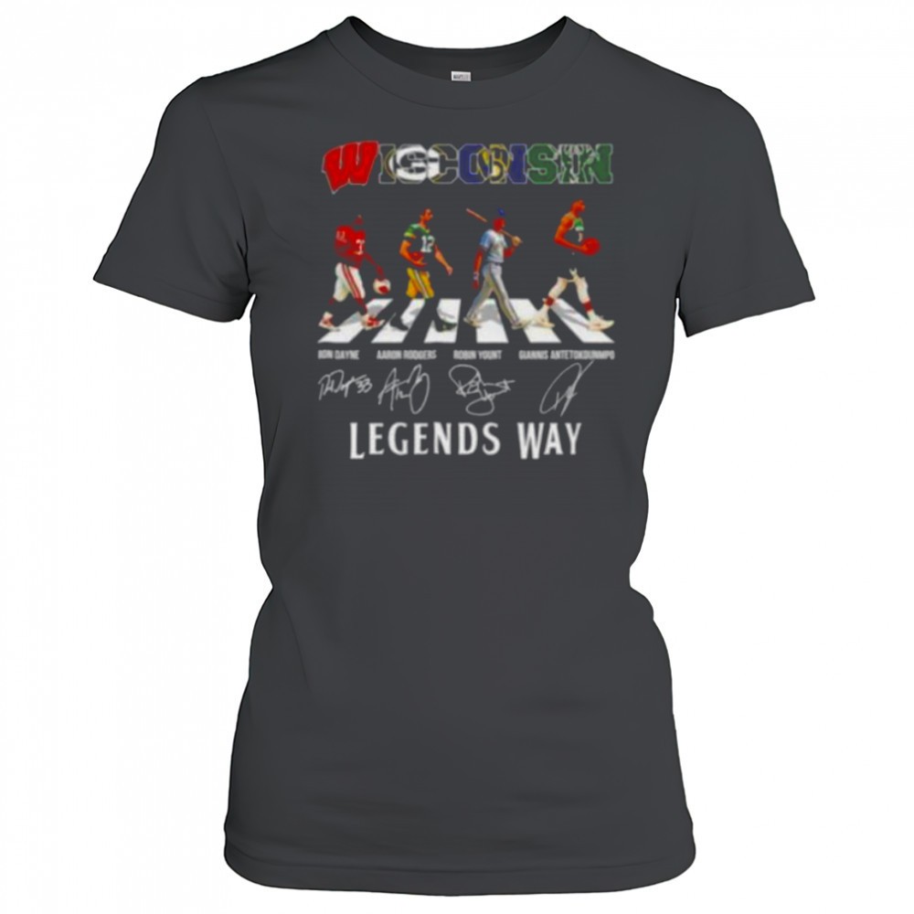 wisconsin-ron-dayne-aaron-rodgers-robin-yount-giannis-antetokounmpo-legends-way-fr0sgizw Wisconsin Ron Dayne Aaron Rodgers Robin Yount Giannis Antetokounmpo legends way abbey road signatures shirt