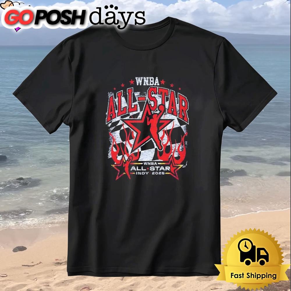 WNBA All-Star INDY 2025 Black T-shirt