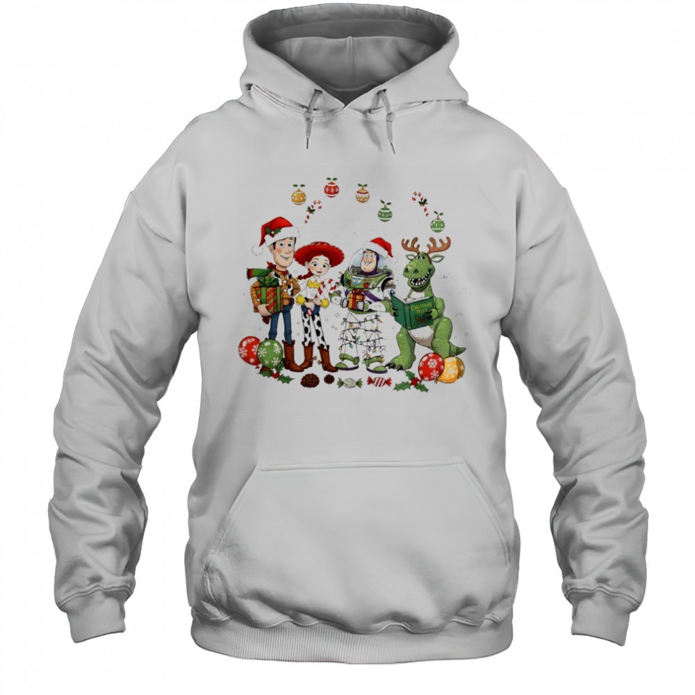Woody Jessie Buzz Lightyear and Rex Toy Story Merry Christmas shirt