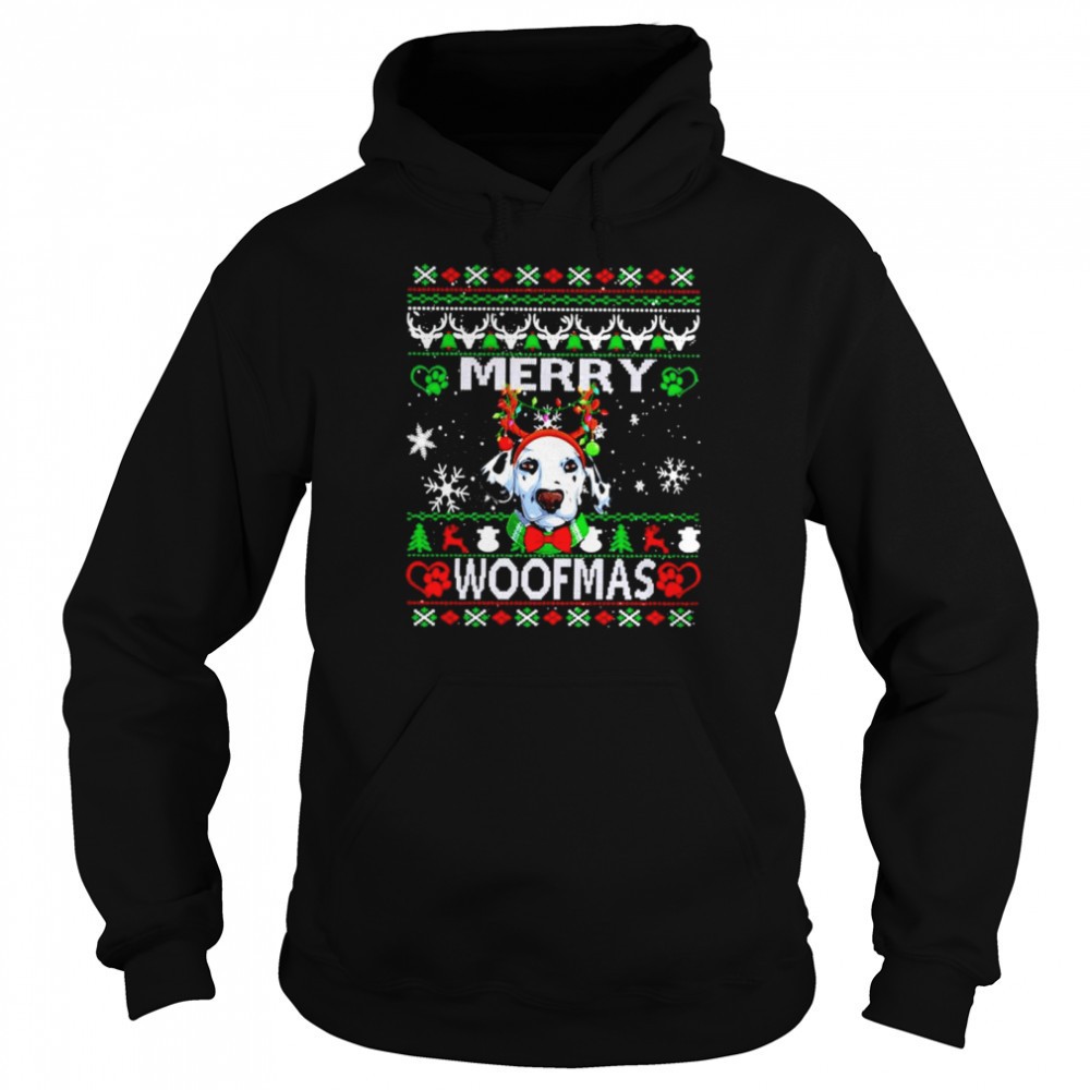 Woofmas Dalmatian Merry Christmas shirt