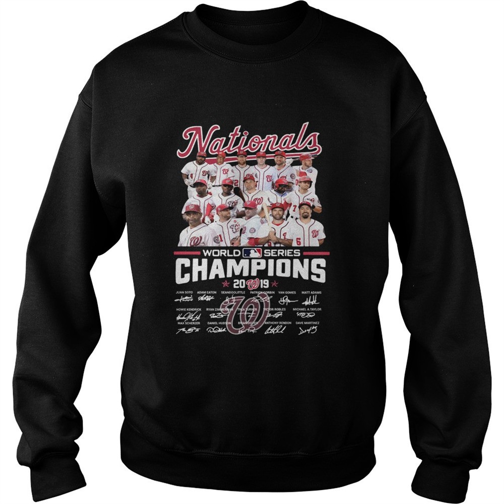 World Series Champions Washington Nationals Players Signatures shirt