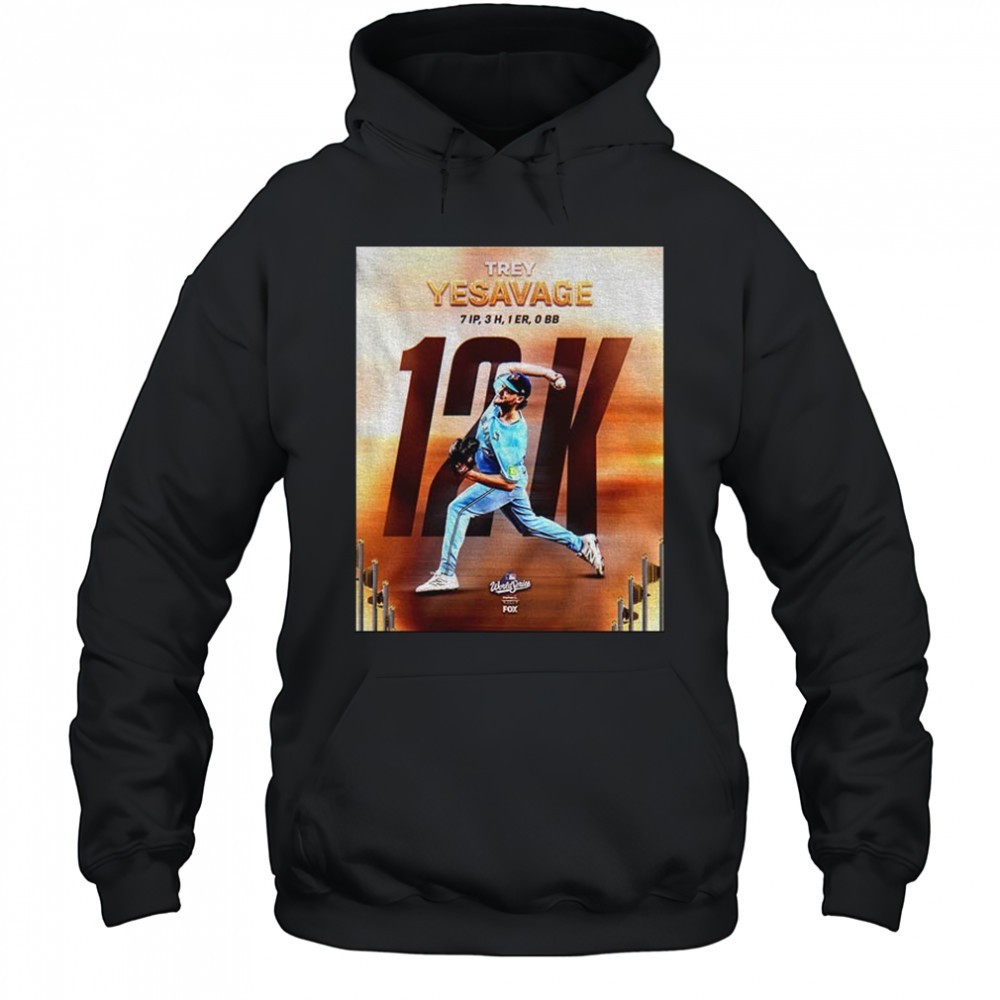 World Series Masterpiece Trey Yesavage 12K 7IP 1ER shirt