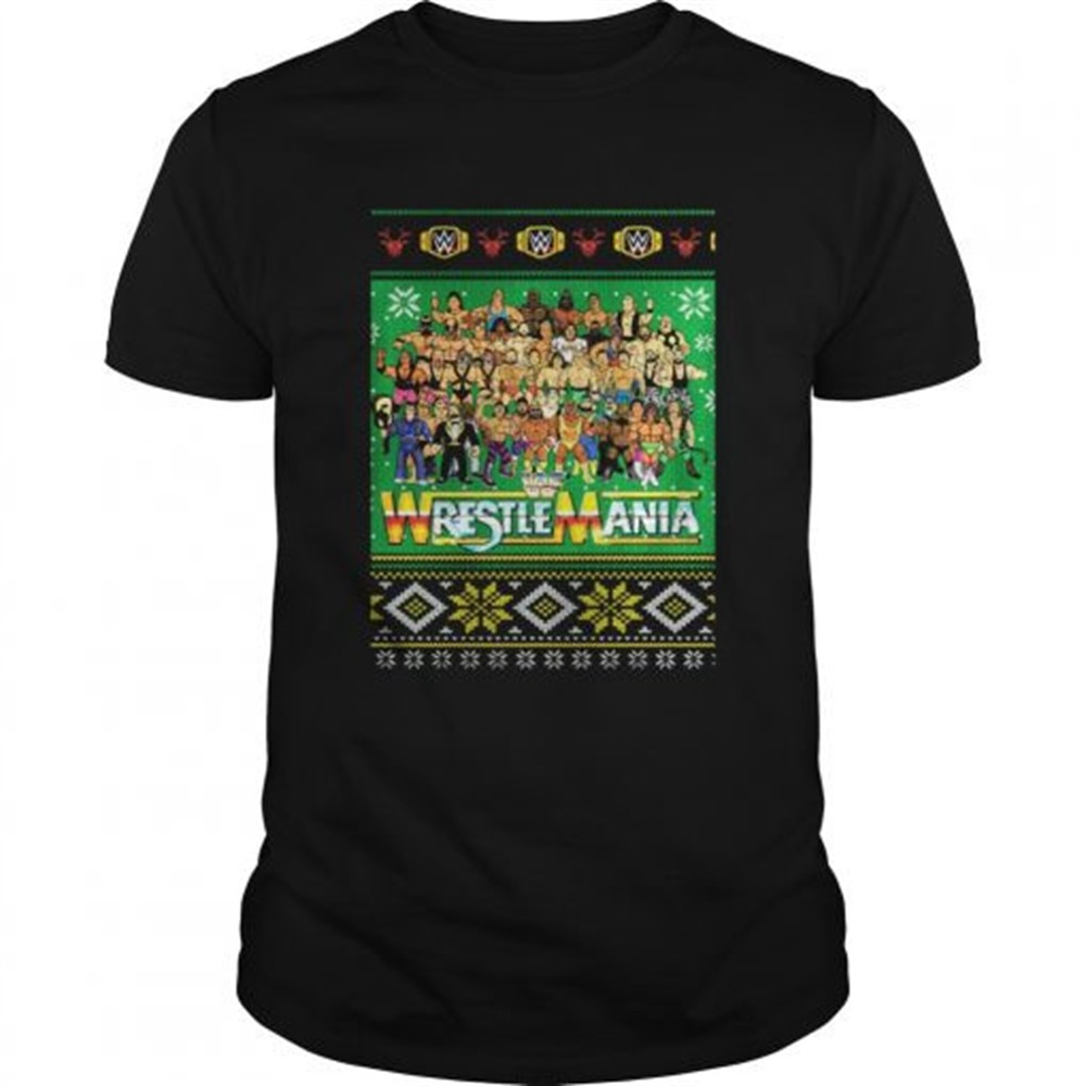 wrestlemania-3d-christmas-shirt-ea4m8p2y WrestleMania 3D Christmas shirt