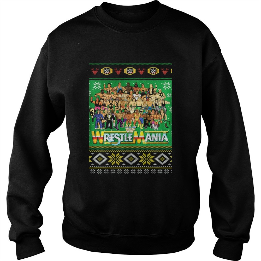 WrestleMania 3D Christmas shirt