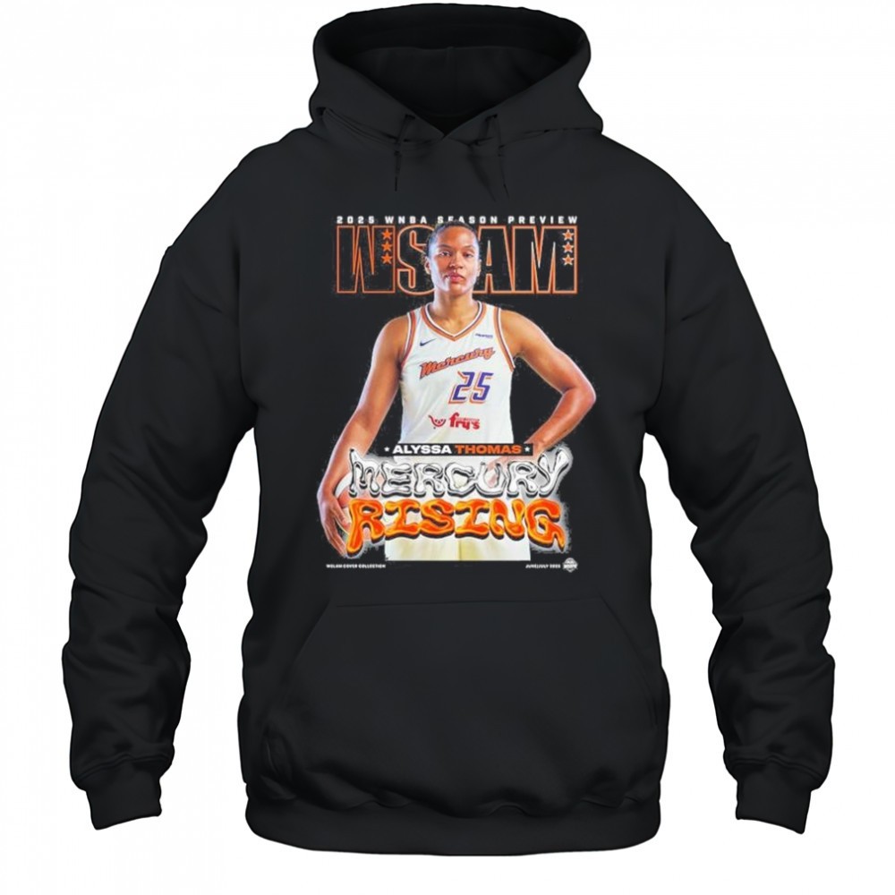 WSLAM Alyssa Thomas Phoenix Mercury SLAM 256 Mercury Rising 2025 WNBA Season Preview t-shirt